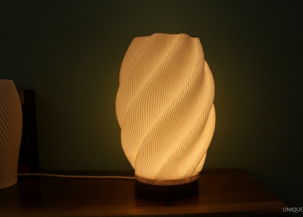 Vortex - Modern 3D Printed Swirl Mood Lamp