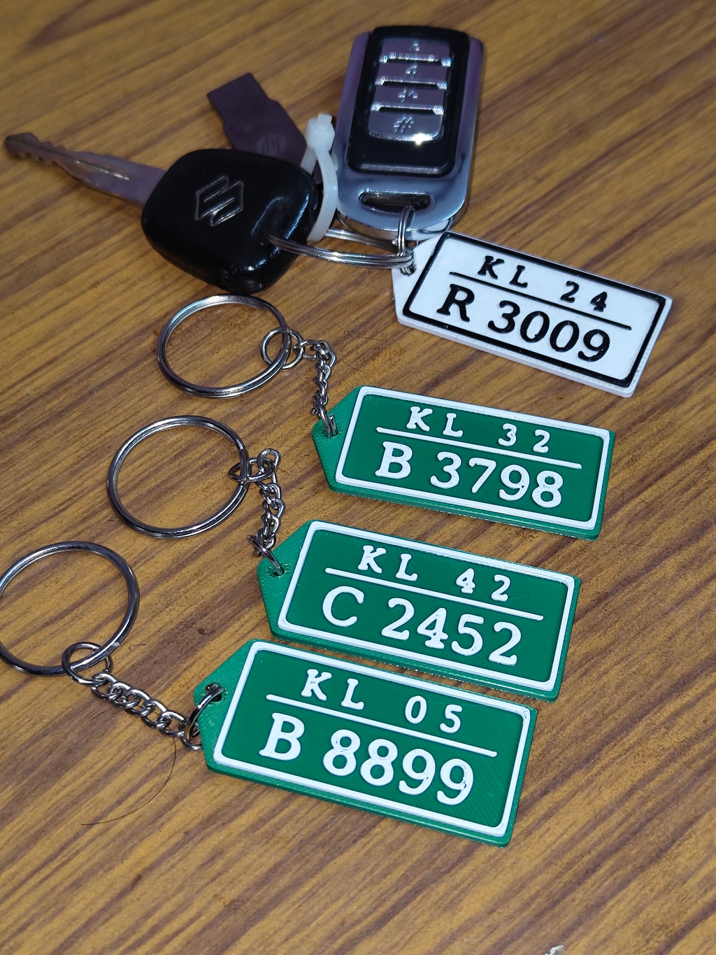 Custom Vehicle Number Plate KeyTag