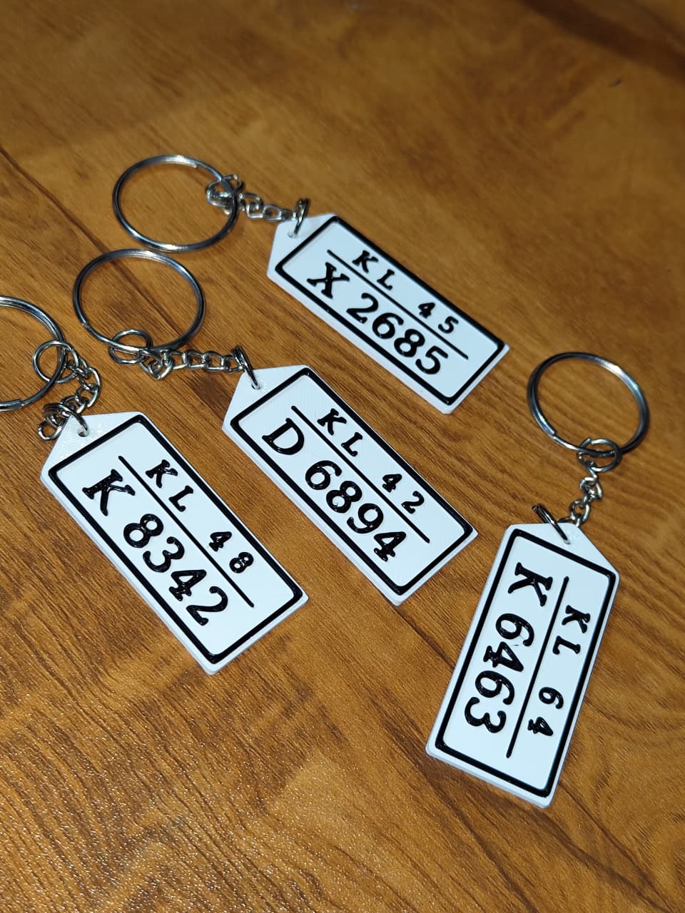 Custom Vehicle Number Plate KeyTag